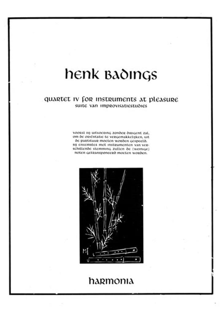 Quartet IV for instruments at pleasure